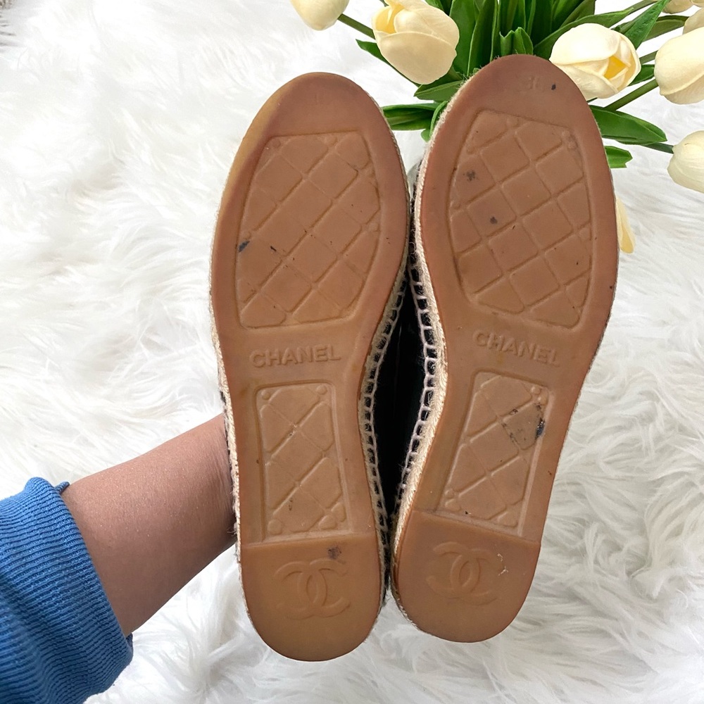 Black Chanel Espadrilles - SOLD - Picture 10 of 12